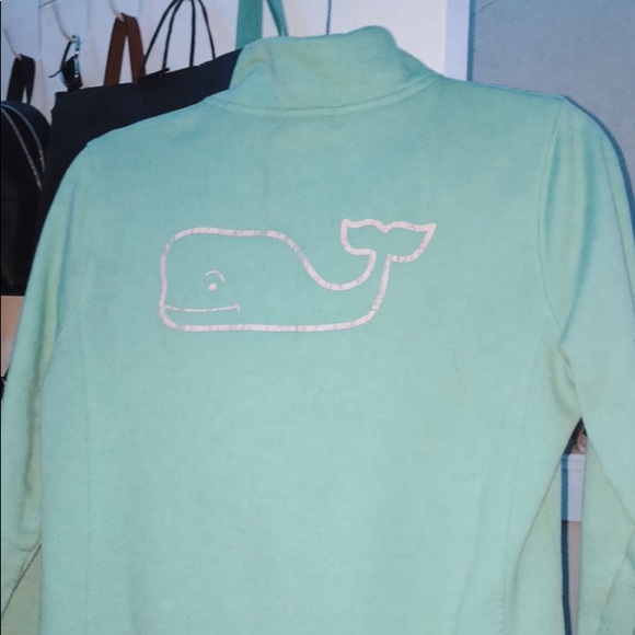 Vineyard Vines Teal Quarter Zip - Picture 2 of 2